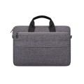 ST08 Handheld Briefcase Carrying Storage Bag with Shoulder Strap for 15.4 inch Laptop(Grey)