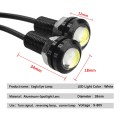 10 PCS 18mm 1.5W DC9-80V Motorcycle Eagle Eye Light Double Lens(Red Light)