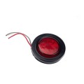 8 PCS Truck Trailer Red & Amber LED 2 inch Round Side Marker Clearance Tail Light Kits with Heat Shr