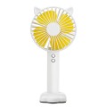 N10 Multi-function Handheld Desktop Holder Electric Fan, with 3 Speed Control (White)