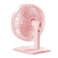 N11 Adjustable USB Charging Mute Desktop Electric Fan, with 3 Speed Control (Pink)