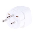 Portable Universal Socket to Israel Plug Power Adapter Travel Charger (White)