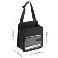 FUNADD Portable Folding Car Back Seat Hook Storage Box (Black)