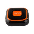 V28 Necklace Style GSM Mini LBS WiFi AGPS Tracker SOS Communicator(Black)