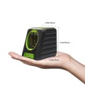 BOX-1G 1V1H 40mW & 10mW 2 Line Green Beam Laser Level Covering Walls and Floors (Green)