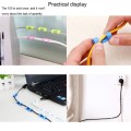 5 Packs / 100pcs Cable Fixed Clip Wire Organizer with Adhesive Random Color Delivery
