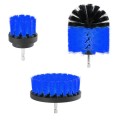 3 PCS Bathroom Kitchen Cleaning Brushes Kit for Electric Drill(Blue)
