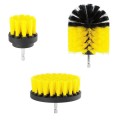 3 PCS Bathroom Kitchen Cleaning Brushes Kit for Electric Drill(Yellow)