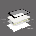 A4 Size 5W 5V LED Three Level of Brightness Dimmable Acrylic Copy Boards for Anime Sketch Drawing Sk