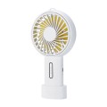 F20 Portable Adjustable Mini USB Charging Handheld Small Fan with 3 Speed Control (White)