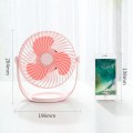F12 Portable Rotatable USB Charging Stripe Desktop Fan with 3 Speed Control (Blue)