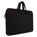 Breathable Wear-resistant Shoulder Handheld Zipper Laptop Bag, For 15.6 inch and Below Macbook, Sams