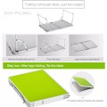Plastic Mat Adjustable Portable Laptop Table Folding Stand Computer Reading Desk Bed Tray (Wood)