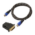 1.8m HDMI 1.4 Version 1080P Woven Net Line Blue Black Head HDMI Male to HDMI Male Audio Video Connec