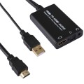 HDMI to HDMI + 3.5mm Audio + SPDIF 4K x 2K 3D Converter, Support Power Supply