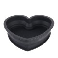 Heart Shape Style Scalable Silicone Storage Box For Vehicle And House(Black)
