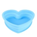 Heart Shape Style Scalable Silicone Storage Box For Vehicle And House(Blue)