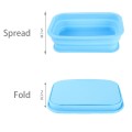 Rectangle Shape Style Scalable Silicone Storage Box For Vehicle And House(Blue)