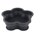 Flower Shape Style Scalable Silicone Storage Box For Vehicle And House(Black)