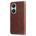 For Huawei nova 11i / Maimang 20 5G / Enjoy 60 Pro Fashion Calf Texture Zipper Leather Phone Case (B
