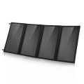 HAWEEL 24W 4 Panels Foldable Solar Panel Charger Bag with 5V / 3.1A Max Dual USB Ports, Support QC3.