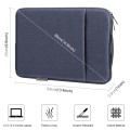 HAWEEL Laptop Sleeve Case Zipper Briefcase Bag with Handle for 12.5-13.5 inch Laptop(Gray Blue)