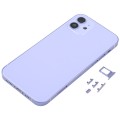 Back Housing Cover with SIM Card Tray & Side  Keys & Camera Lens for iPhone 12(Purple)