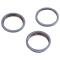 3 PCS Rear Camera Glass Lens Metal Outside Protector Hoop Ring for iPhone 13 Pro(Blue)