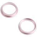 2 PCS Rear Camera Glass Lens Metal Outside Protector Hoop Ring for iPhone 13 mini(Gold)