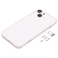 Back Housing Cover with SIM Card Tray & Side  Keys & Camera Lens for iPhone 13(White)
