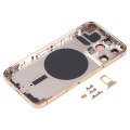 Back Housing Cover with SIM Card Tray & Side  Keys & Camera Lens for iPhone 13 Pro(Gold)