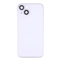 For iPhone 14 Battery Back Cover with Middle Frame / Side Keys(Purple)