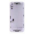 For iPhone 14 Battery Back Cover with Middle Frame / Side Keys(Purple)