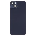 Glass Battery Back Cover with Holder for iPhone 14 Plus(Black)