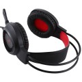 HAMTOD V1000 Dual-3.5mm Plug Interface Gaming Headphone Headset with Mic & LED Light, Cable Length: