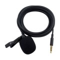 ZS0154 Recording Clip-on Collar Tie Mobile Phone Lavalier Microphone, Cable length: 1.2m (Black)