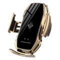 A5 10W Car Infrared Wireless Mobile Auto-sensing Phone Holder, InterfaceUSB-C / Type-C(Gold