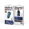 WK WP-C28 18W Titanium PD+QC3.0 Dual USB Car Charger (Blue)