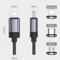 15W USB-C / Type-C to Micro USB Fast Charging Magnetic Data Cable, Style: 1m Cable + Magnetic Head