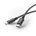 MOMAX DC29 50cm USB-C / Type-C to USB-C / Type-C 60W Braided Data Sync Charge Cable (Black)