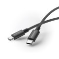 MOMAX DC30 1.5m USB-C / Type-C to USB-C / Type-C 60W Braided Data Sync Charge Cable (Black)