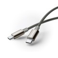 MOMAX DC30 1.5m USB-C / Type-C to USB-C / Type-C 60W Braided Data Sync Charge Cable (Titanium Color)
