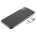 Back Housing Cover with SIM Card Tray & Side keys & Camera Lens for iPhone 11 Pro(Grey)