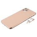 Back Housing Cover with SIM Card Tray & Side keys & Camera Lens for iPhone 11 Pro Max(Gold)