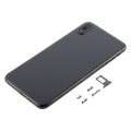 Back Cover with Camera Lens & SIM Card Tray & Side Keys for iPhone XS Max(Black)