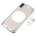 Transparent Back Cover with Camera Lens & SIM Card Tray & Side Keys for iPhone XS Max(White)