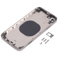 Stainless Steel Material Back Housing Cover with Appearance Imitation of iP13 Pro for iPhone XR(Blac