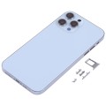 Stainless Steel Material Back Housing Cover with Appearance Imitation of iP13 Pro for iPhone XR(Blue