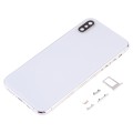 Back Cover with Camera Lens & SIM Card Tray & Side Keys for iPhone XS(White)