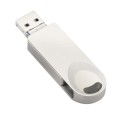 S29 3 in 1 256GB Micro USB + USB + 8 Pin Interface Metal Twister Flash Disk(Silver)
